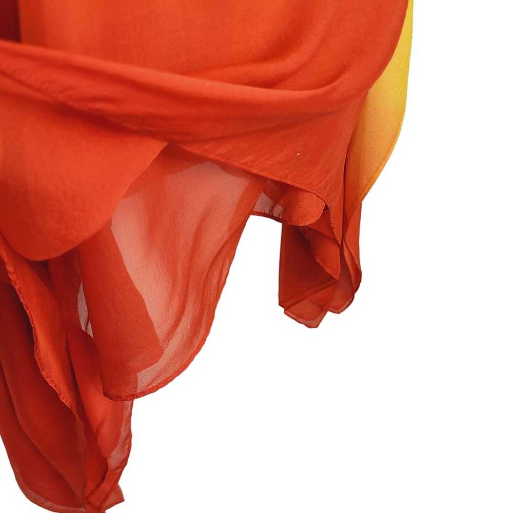 Neiman Marcus Exclusive 100% Silk Yellow Orange O… - image 8