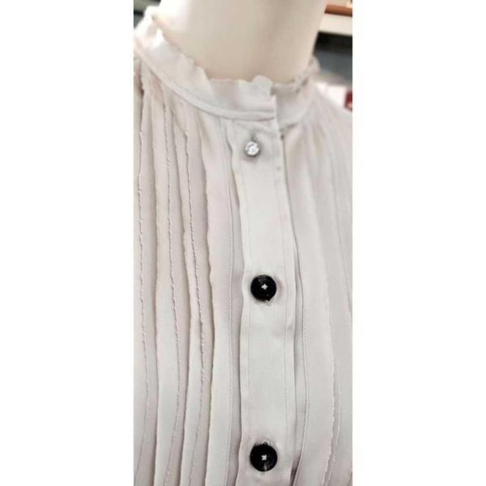 Lanvin Silk Short Sleeve Blouse - image 7