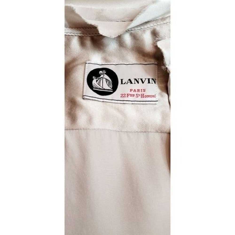 Lanvin Silk Short Sleeve Blouse - image 9