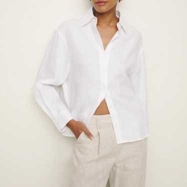 Reformation white Andy Linen Shirt