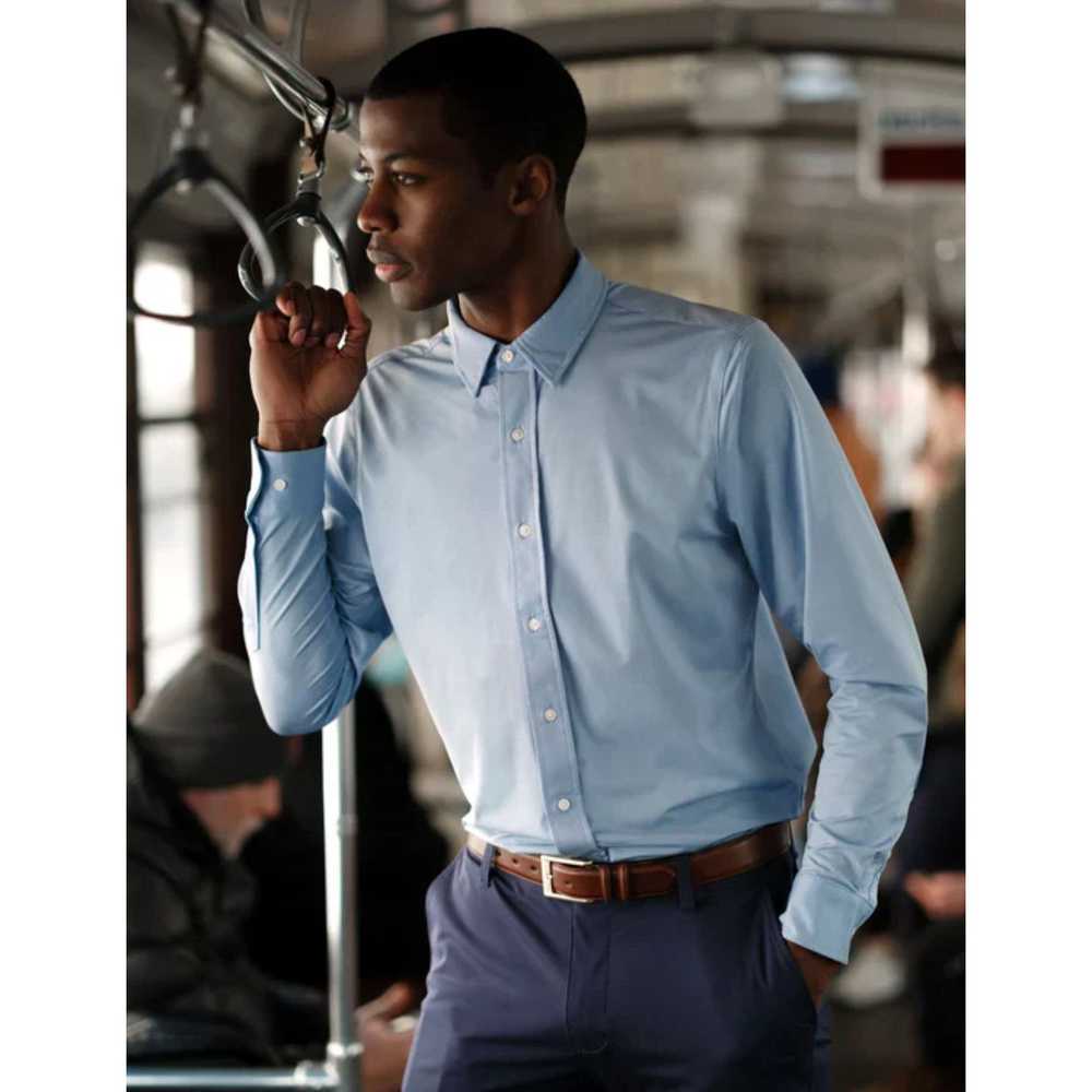 Rhone Rhone Commuter Shirt Shirt Blue Long Sleeve… - image 2