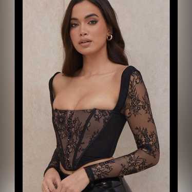 House of CB Serenity Lace Top XS