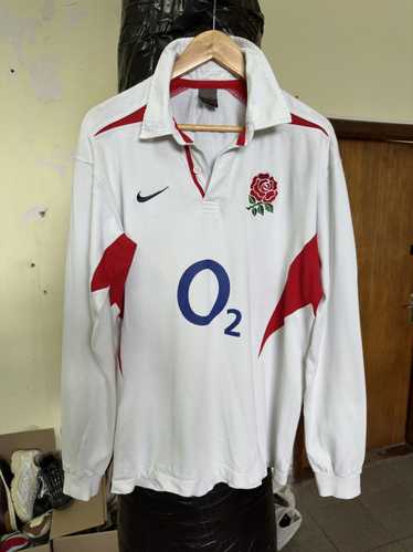 Nike × Vintage Vintage Nike O2 England Rugby Long… - image 1