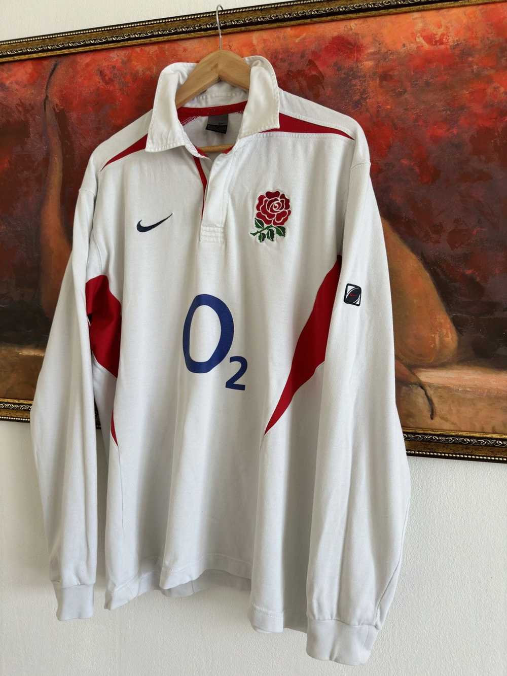 Nike × Vintage Vintage Nike O2 England Rugby Long… - image 3