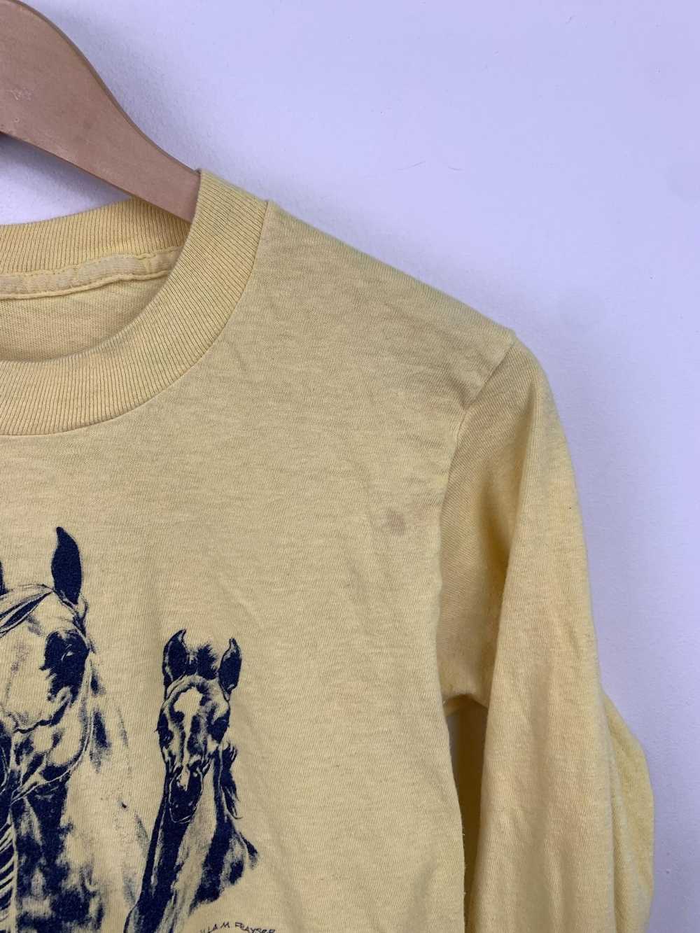 Art × Tee Shirt × Vintage Vintage 1980s 1984 Hors… - image 4