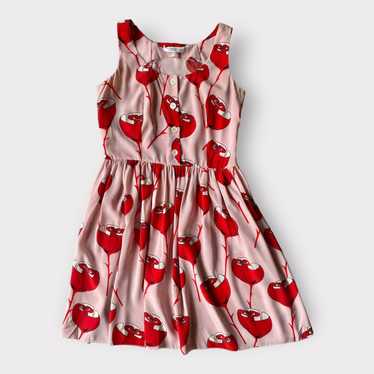 Prada 2010 Prada Rose Print Mini Dress - image 1