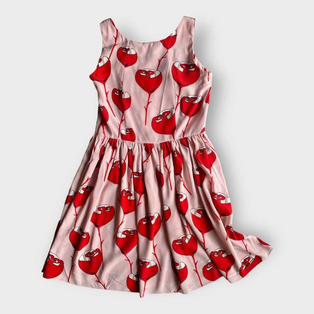 Prada 2010 Prada Rose Print Mini Dress - image 2