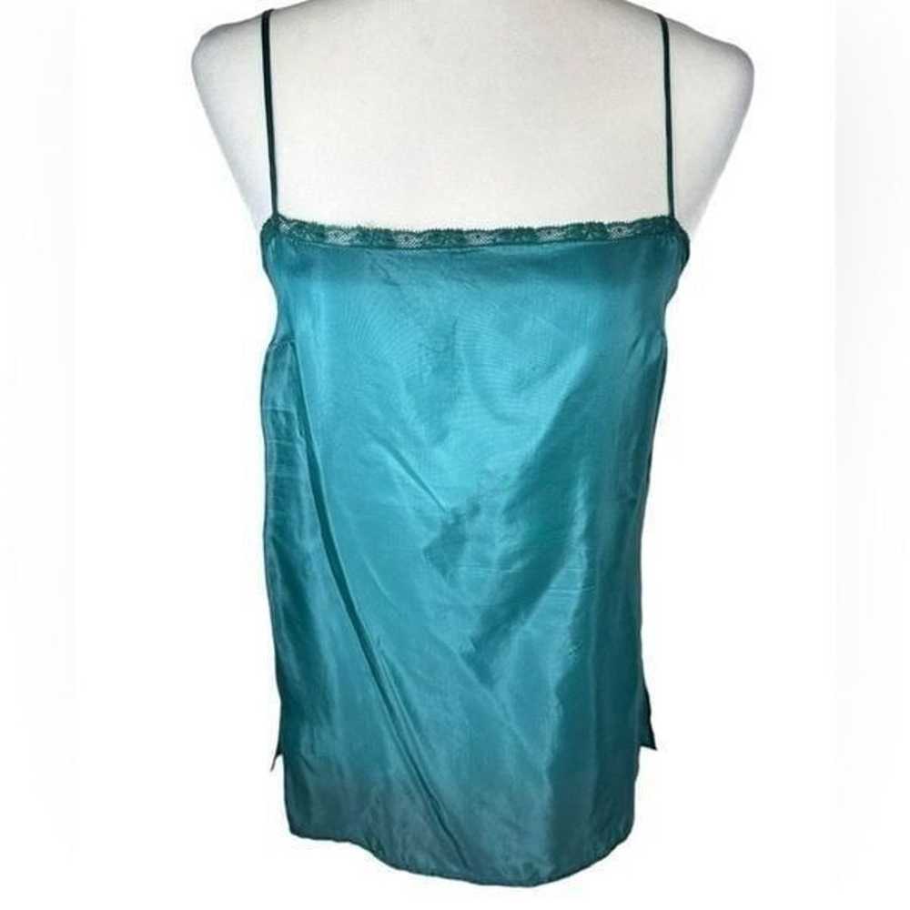 Prada Intimates Teal Blue Sexy Lace Trim Silk Ble… - image 1