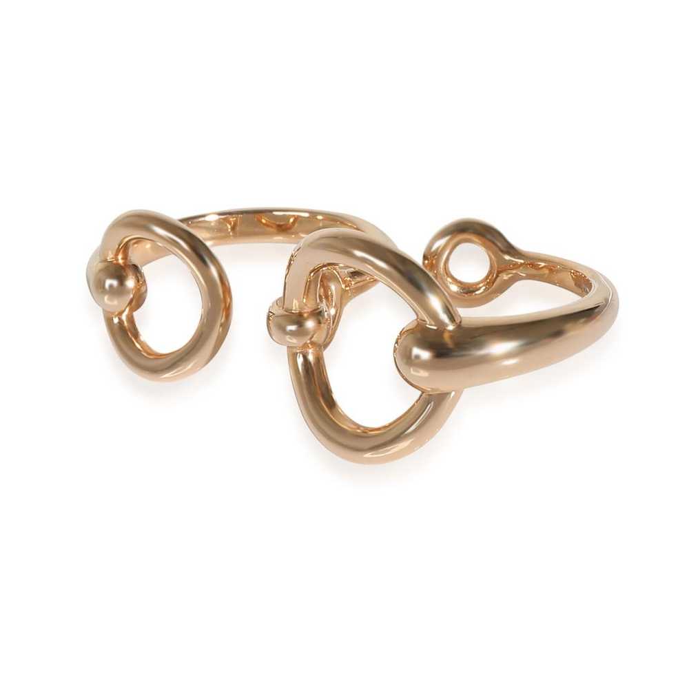 Hermès Filet d'Or pink gold ring - image 6