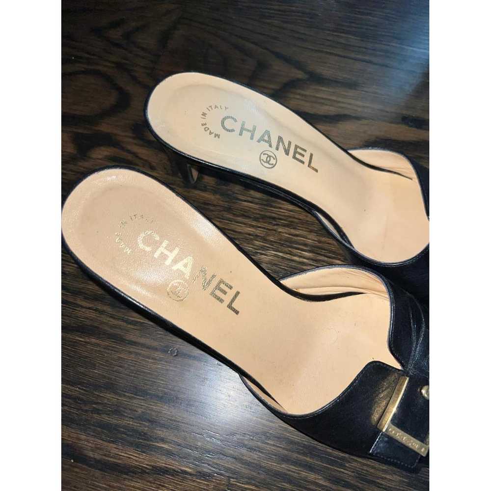 Chanel Leather mules & clogs - image 3