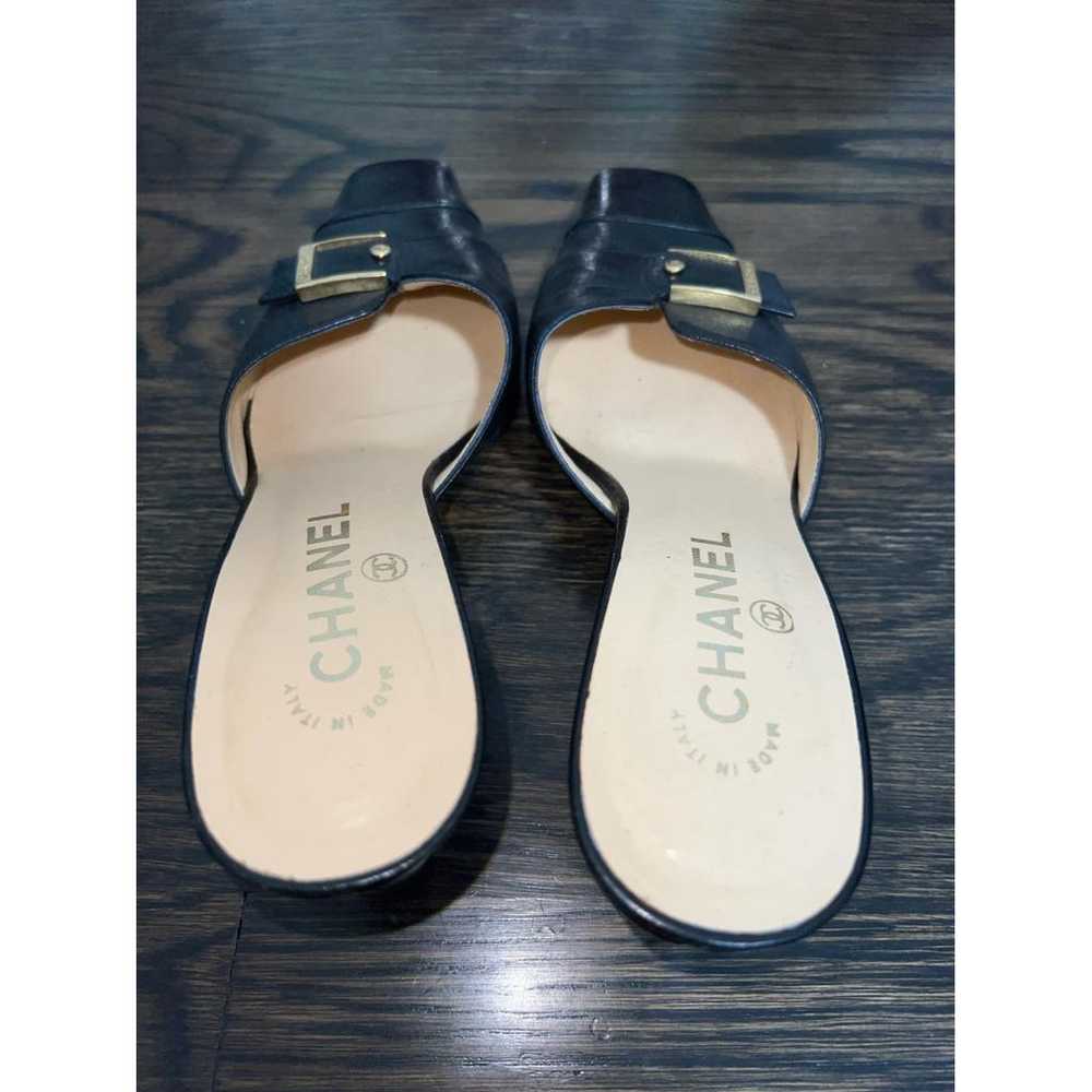 Chanel Leather mules & clogs - image 4