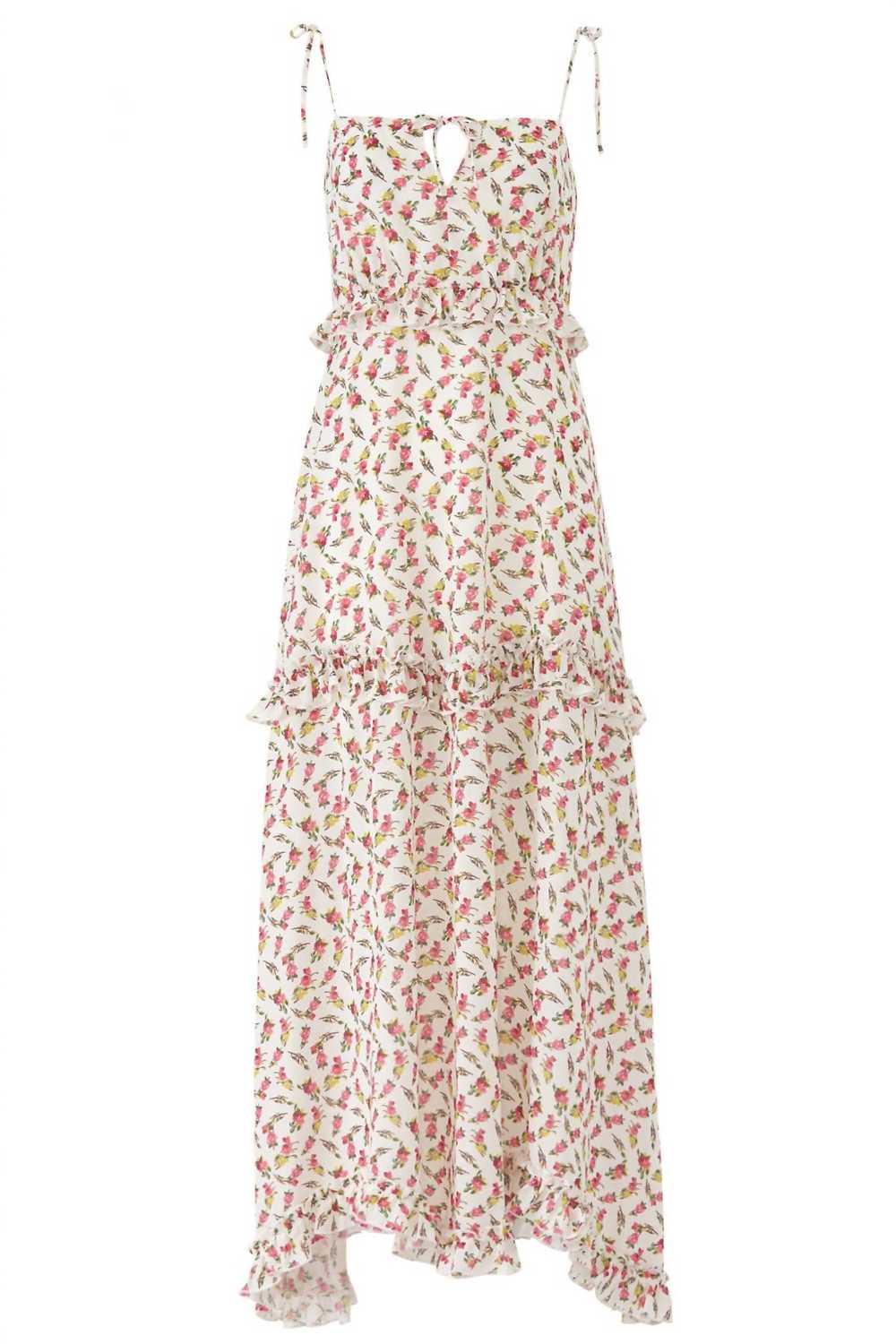 Slate & Willow pre-loved ivory rose floral maxi d… - image 4