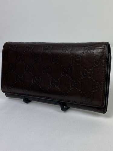 Gucci Gucci Guccissima leather long wallet