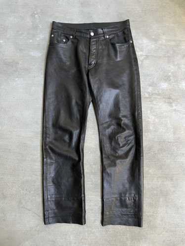 Helmut Lang 1998 Leather Classic Cut Pants