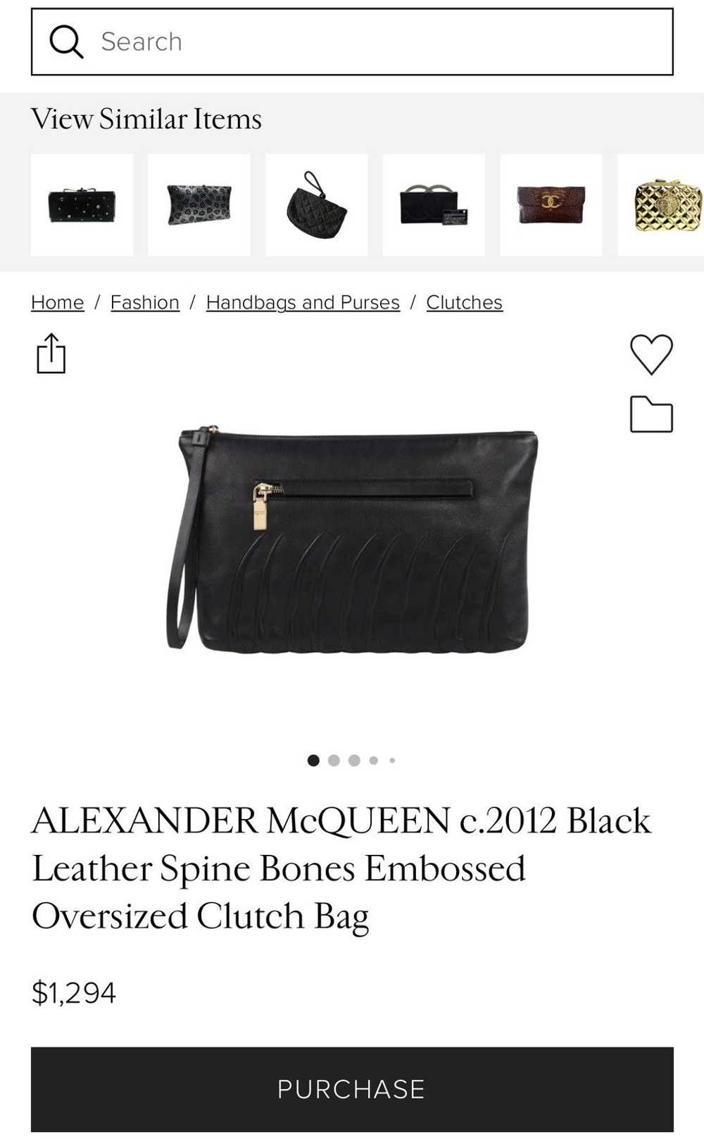 Alexander McQueen A.McQueen 2012 Black Leather Sp… - image 3