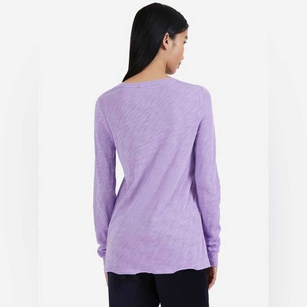 ersey Long Sleeve Destroyed Tee Size Small purple - image 2