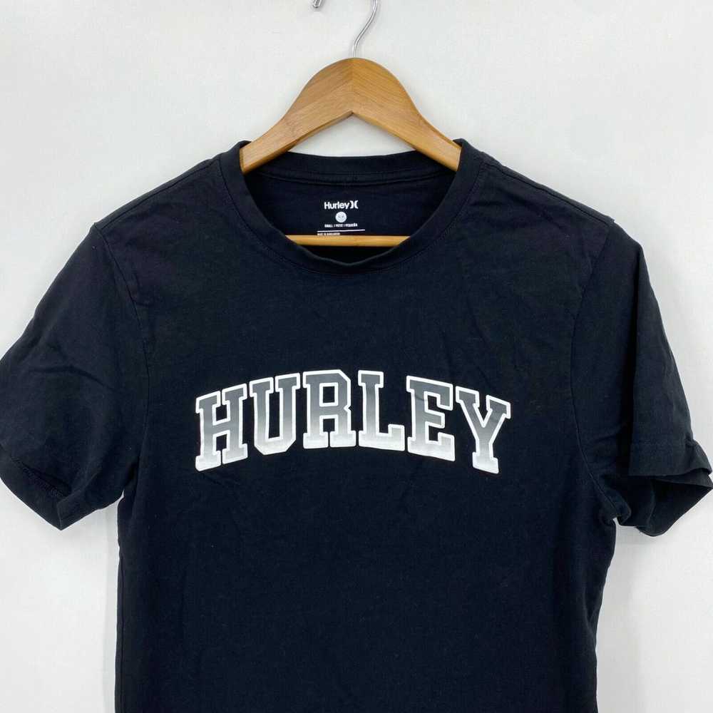 Hurley Hurley T-Shirt Men's S Black Spellout Logo… - image 2