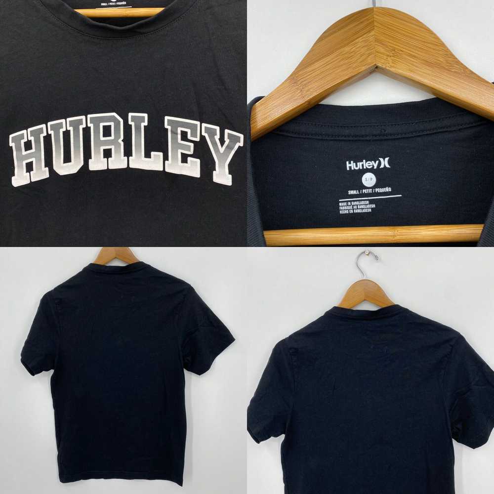 Hurley Hurley T-Shirt Men's S Black Spellout Logo… - image 4