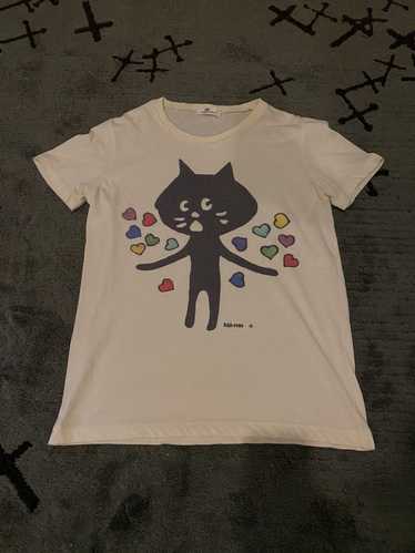 Issey Miyake × Ne-Net Ne-Net Cat and Heart t-shirt