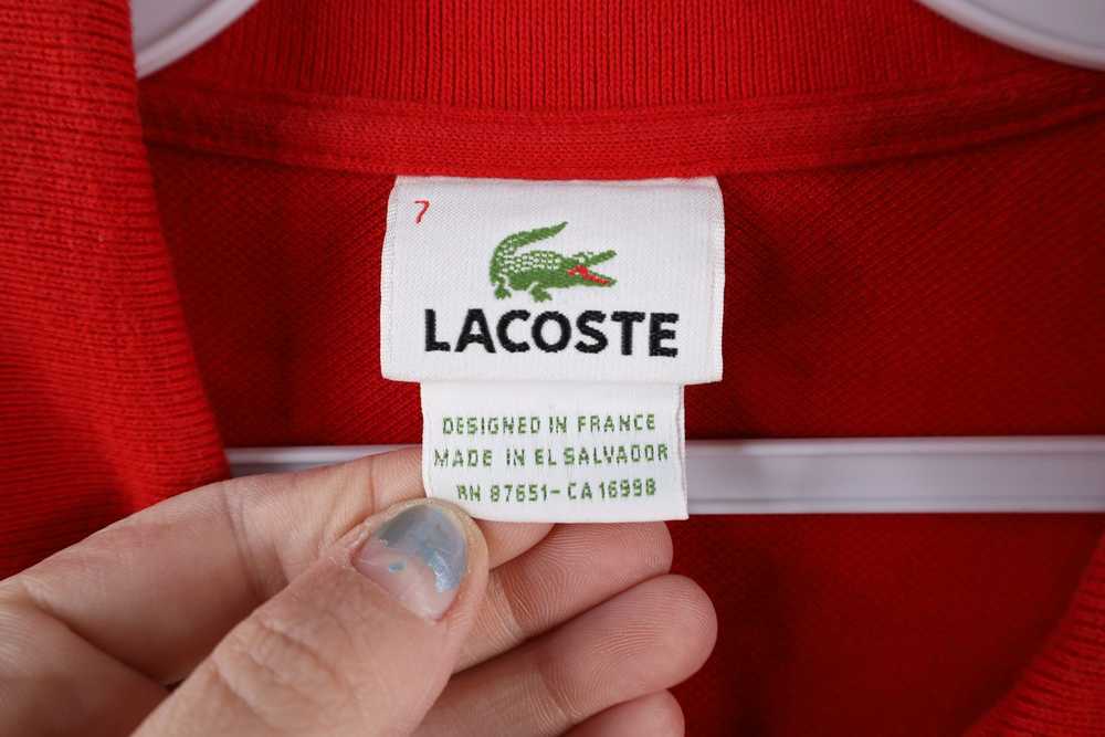 Lacoste × Vintage Lacoste Distressed Croc Short S… - image 5