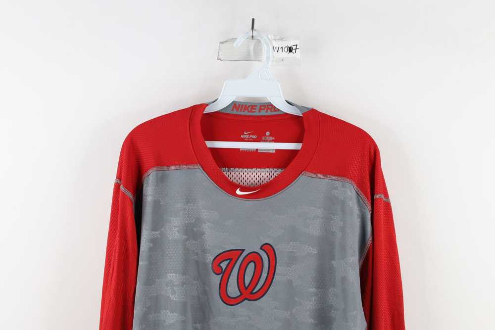 Nike × Vintage Nike Pro Washington Nationals 3/4 … - image 2