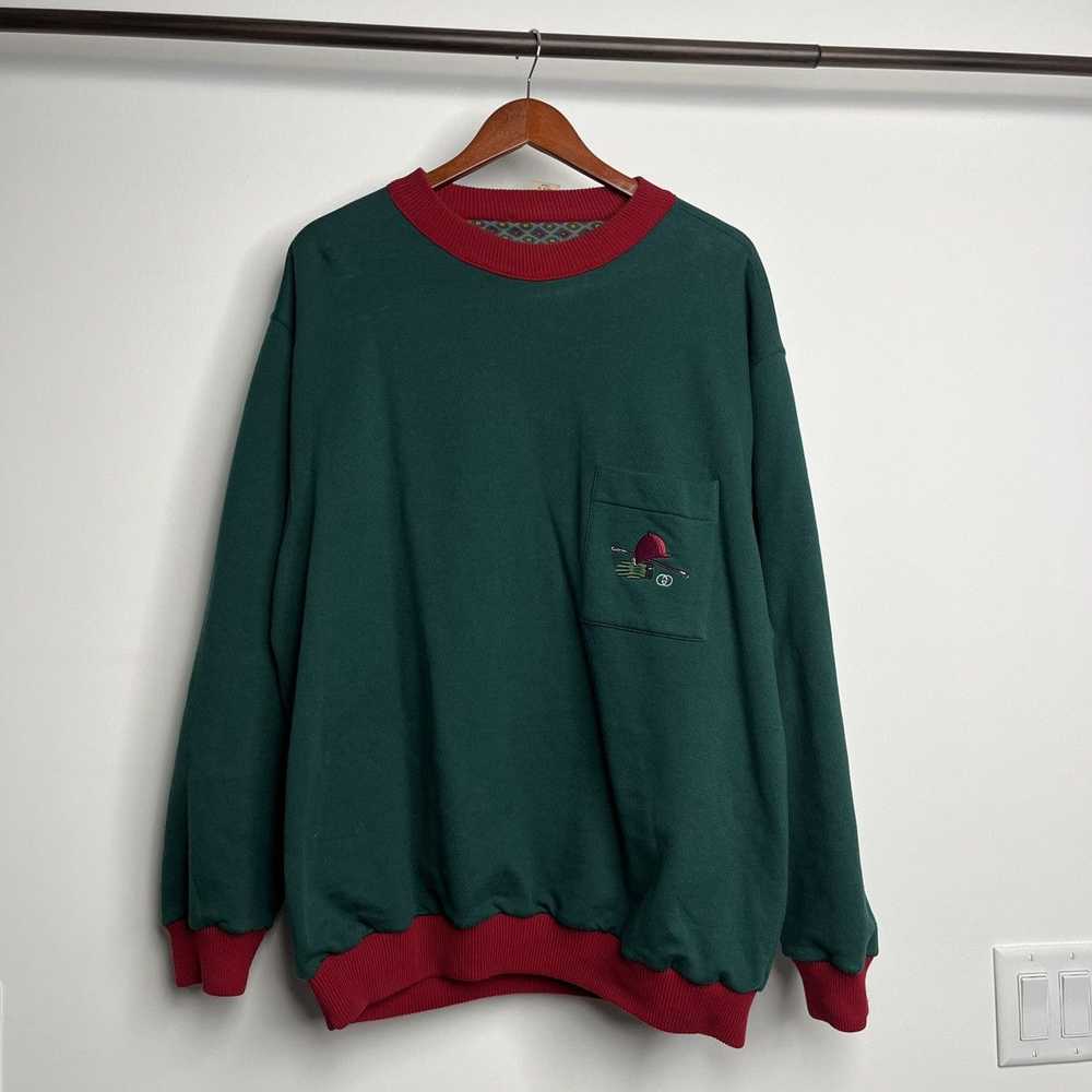 Gucci × Vintage GUCCI Crewneck Double Layer REVER… - image 10