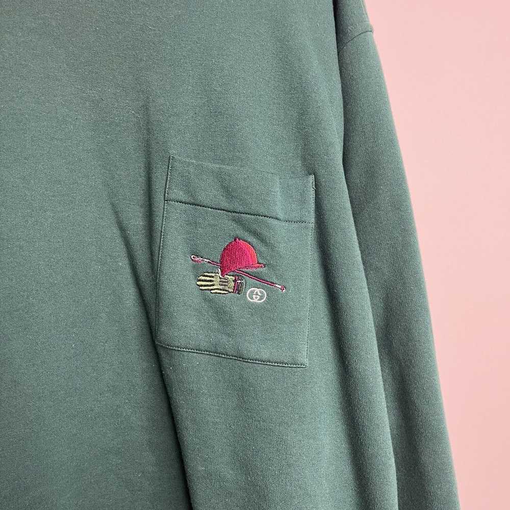 Gucci × Vintage GUCCI Crewneck Double Layer REVER… - image 11