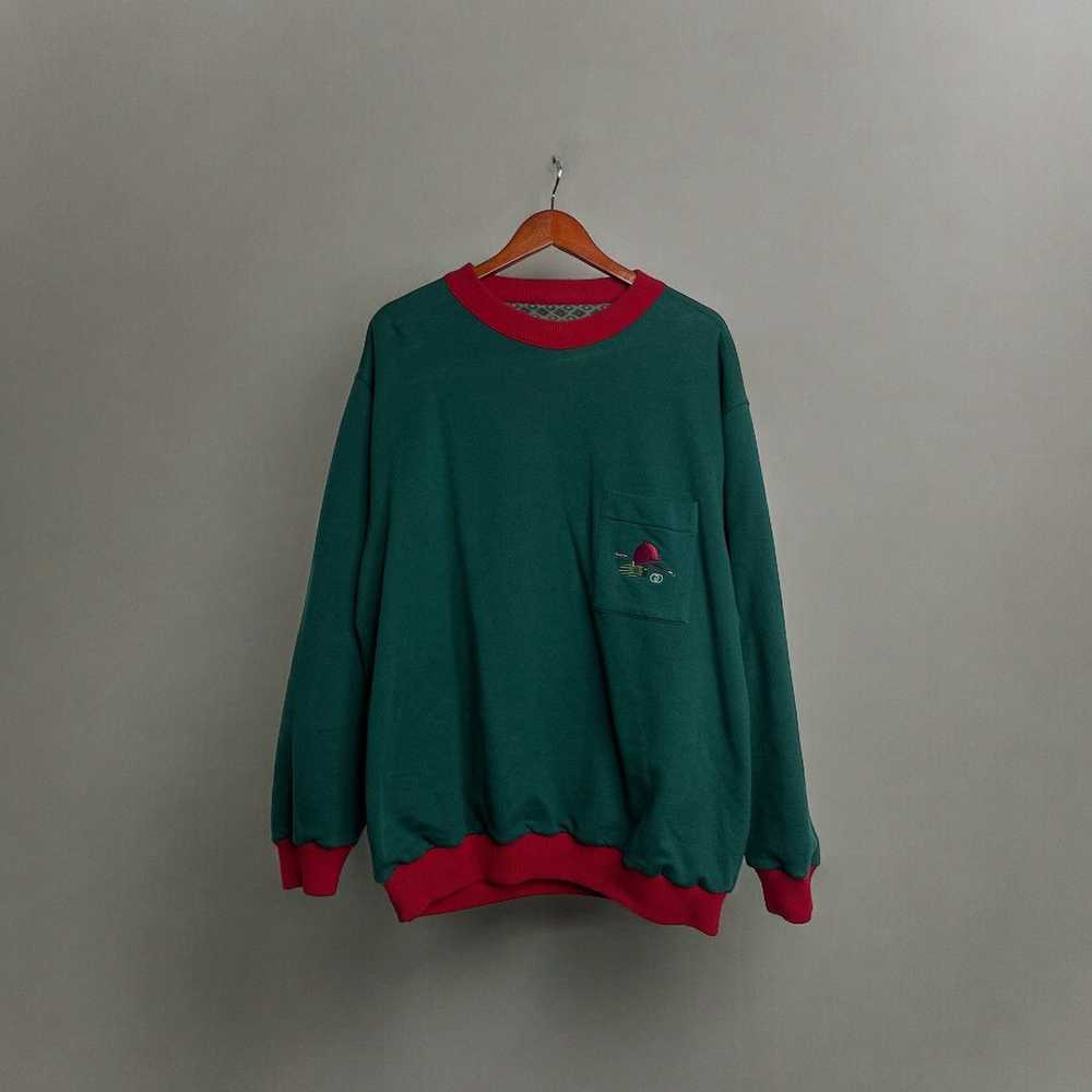 Gucci × Vintage GUCCI Crewneck Double Layer REVER… - image 2