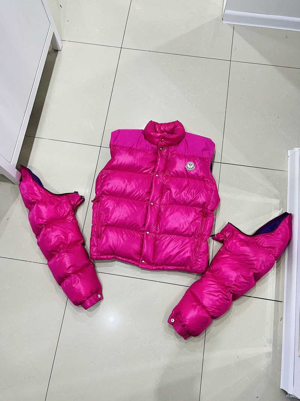 Moncler × Rare RARE Vintage Moncler Pink Puffer S… - image 3