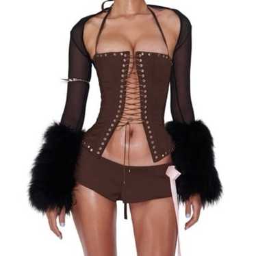 Fanci Club Brown Devil’s delight corset - image 1