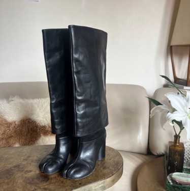 Maison Margiela Leather Margiela Tabi Boots