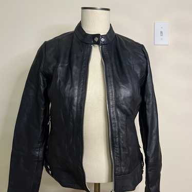 MANGO Real Leather Jacket