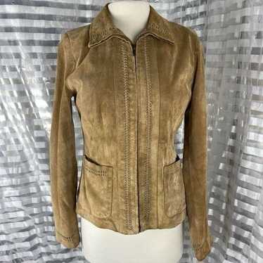 B.T. Limited Tan Suede Leather Jacket