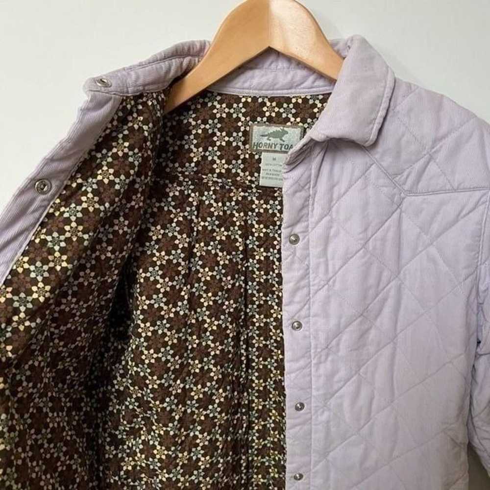 Toad&Co Quilted Jacket Corduroy Snaps Collared Li… - image 7