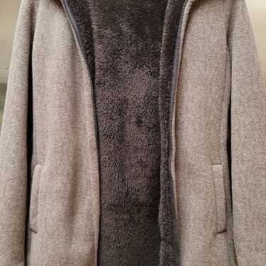 Uniqlo Brown Herringbone Fleece Jacket