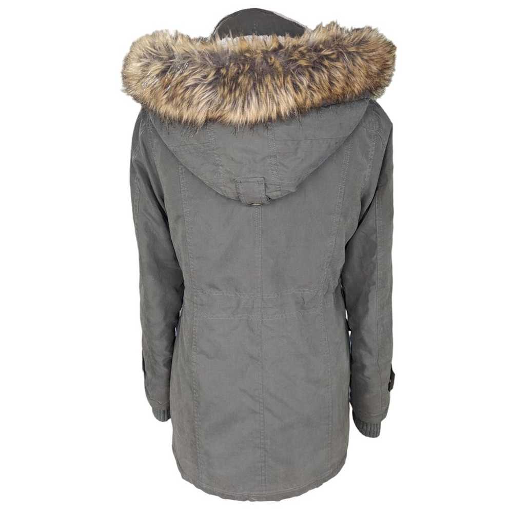 DKNY Women's Faux-Fur Hooded Parka Anorak Jacket … - image 3