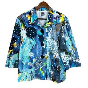 SIMPLY ART BY DOLCEZZA Jacket Womens Small Multic… - image 1