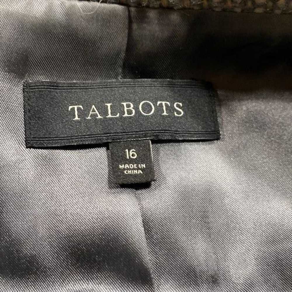 Talbots Women's Tweed Zip Front Moto Jacket Wool … - image 12