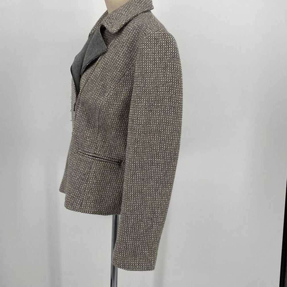 Talbots Women's Tweed Zip Front Moto Jacket Wool … - image 2
