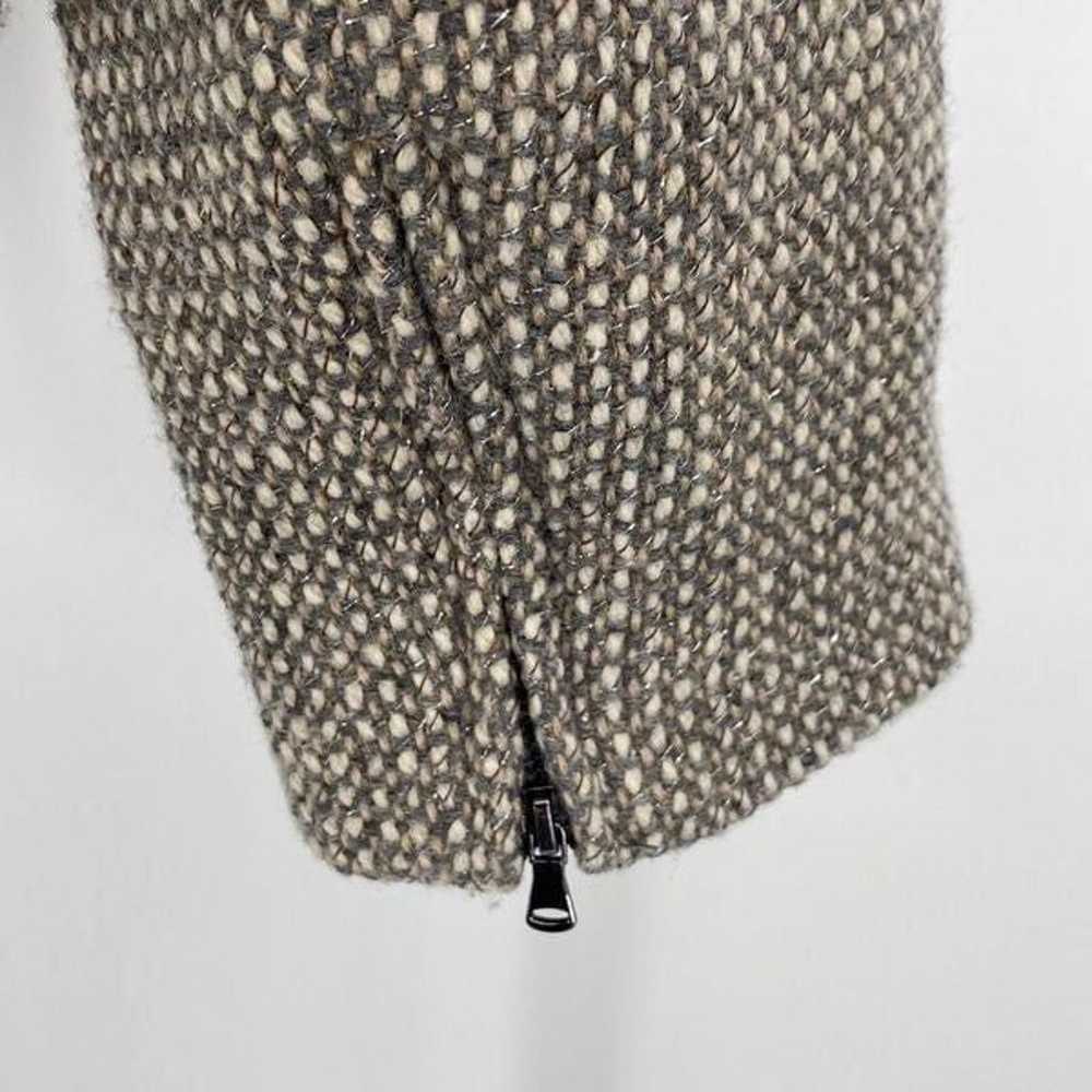 Talbots Women's Tweed Zip Front Moto Jacket Wool … - image 4
