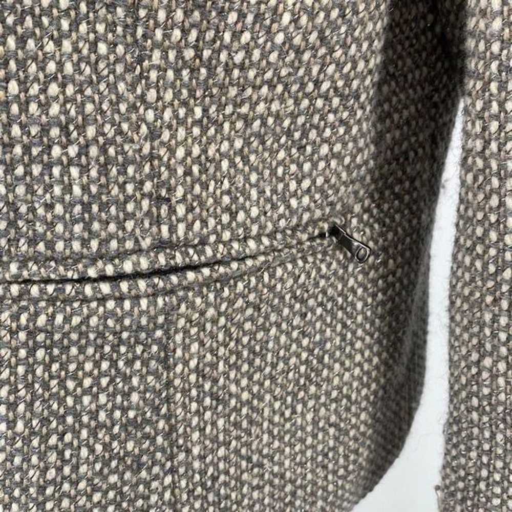 Talbots Women's Tweed Zip Front Moto Jacket Wool … - image 6