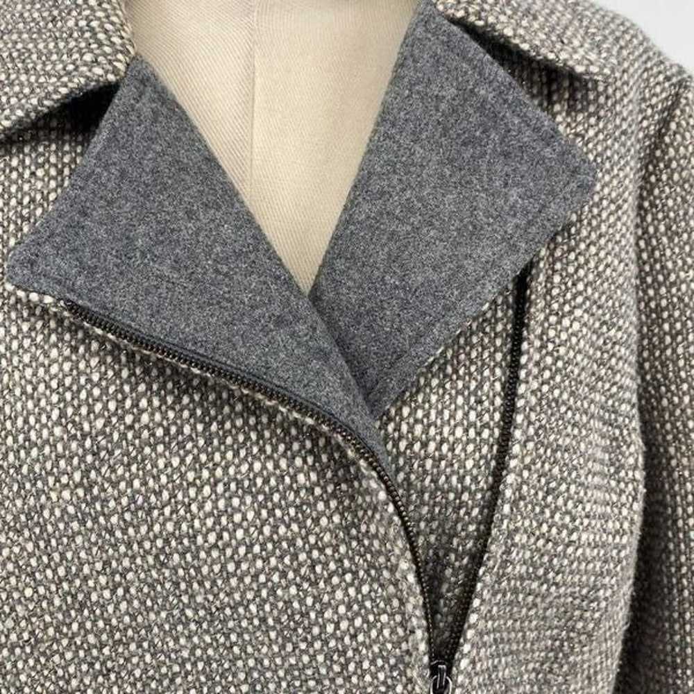 Talbots Women's Tweed Zip Front Moto Jacket Wool … - image 8