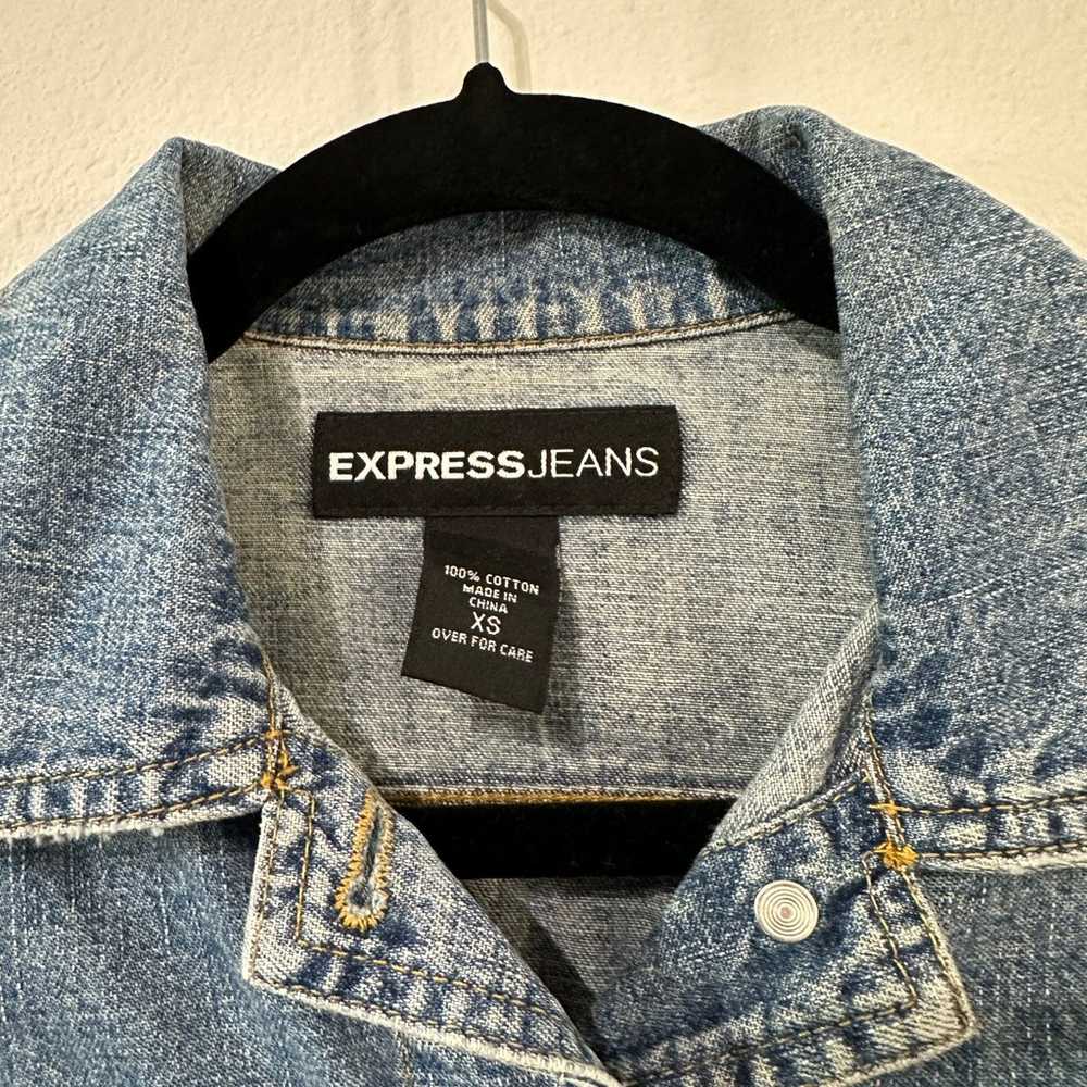 Express Jeans Vintage Jean Jacket - image 4