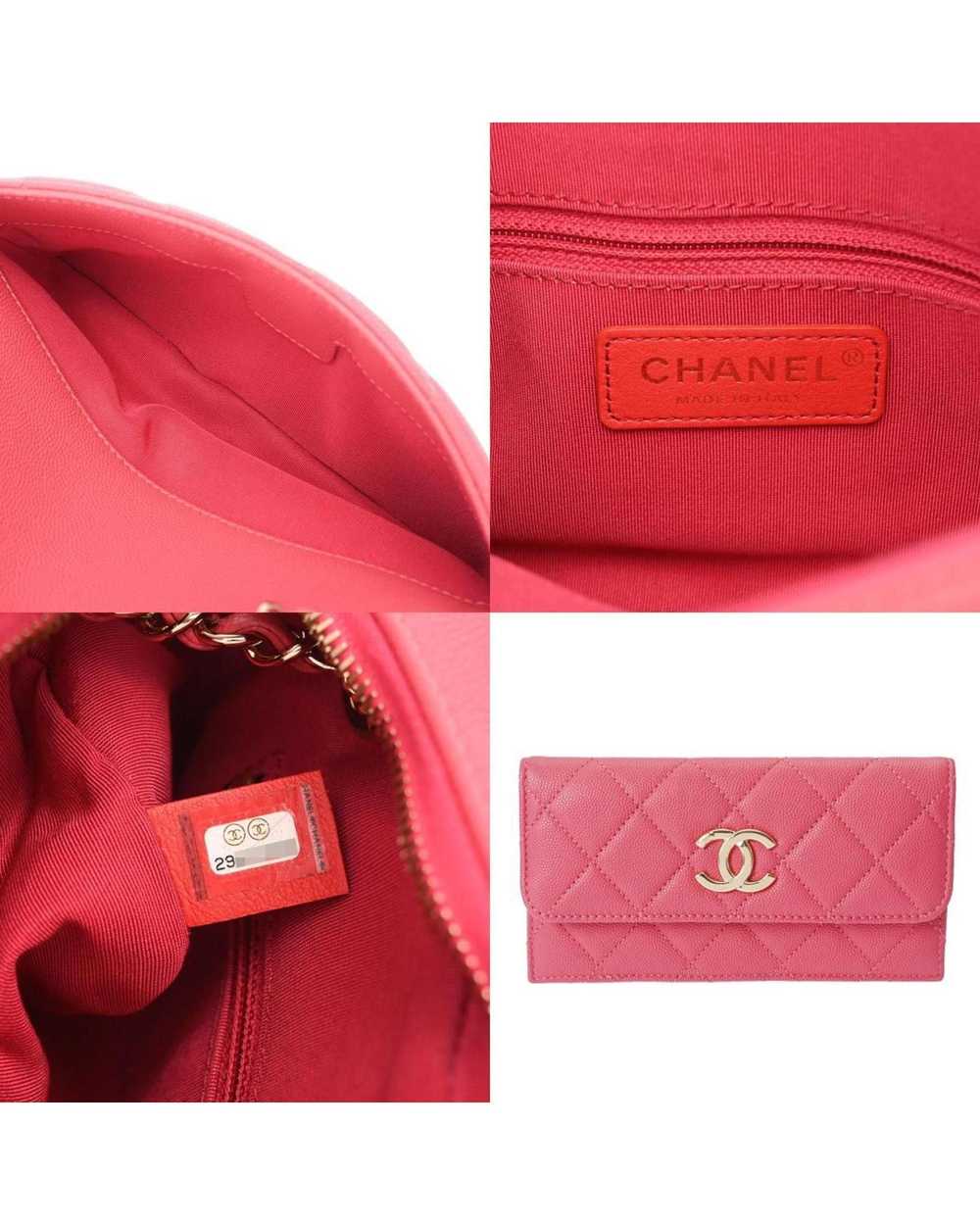 Chanel Champagne Gold Caviar Leather Shoulder Bag - image 10