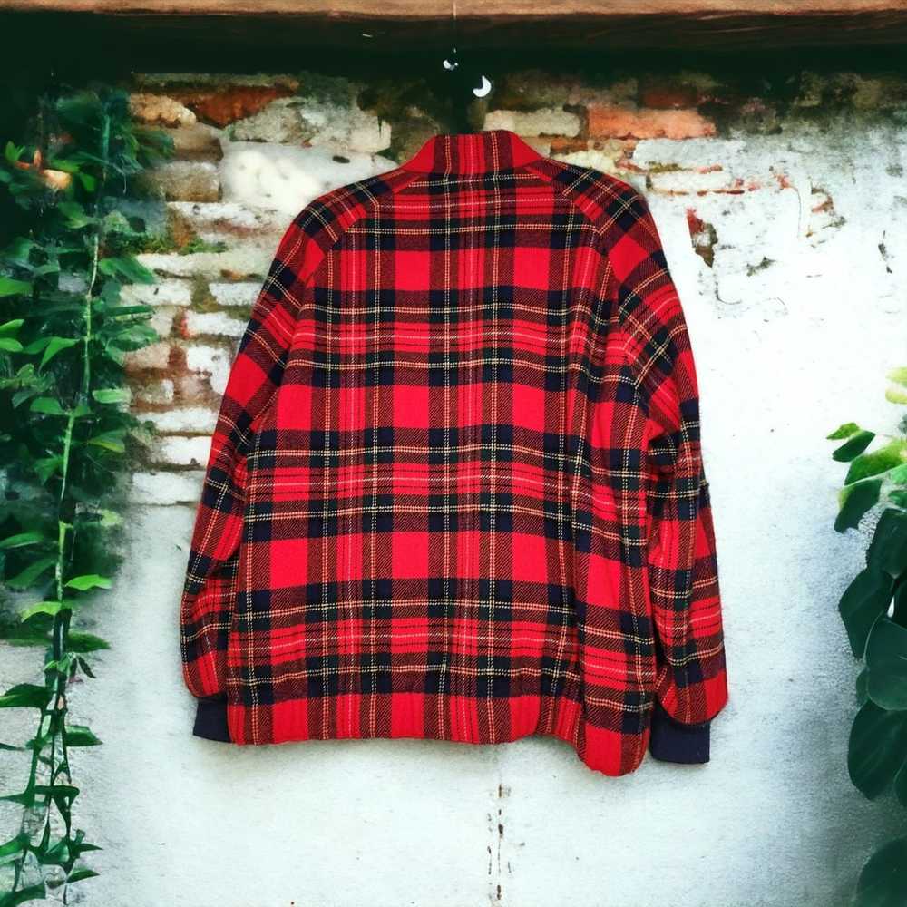 Vintage 80s Pendleton Knockabouts Plaid Wool Coat… - image 2