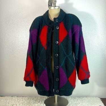 Vintage Jennifer Chase Cardigan Sweater Coat Wome… - image 1