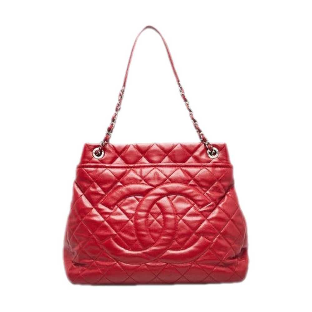 Chanel Classic Cc Shopping leather tote - image 1