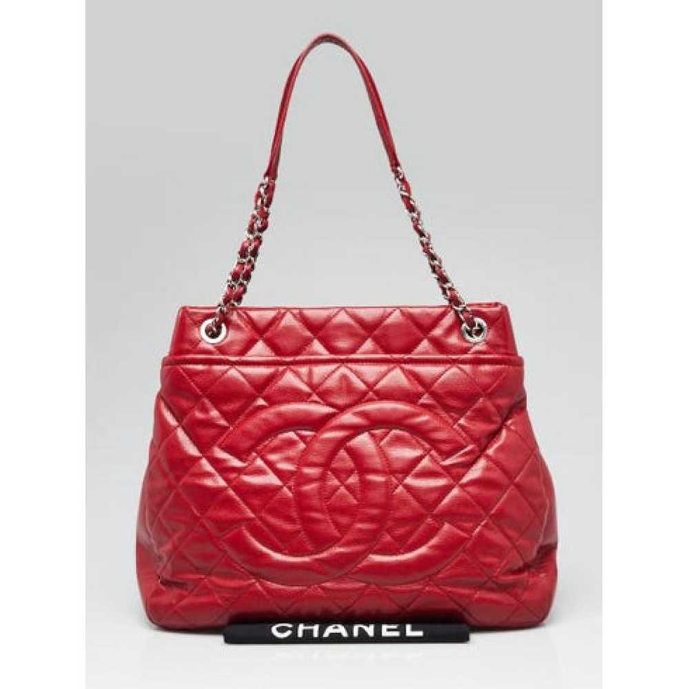 Chanel Classic Cc Shopping leather tote - image 2