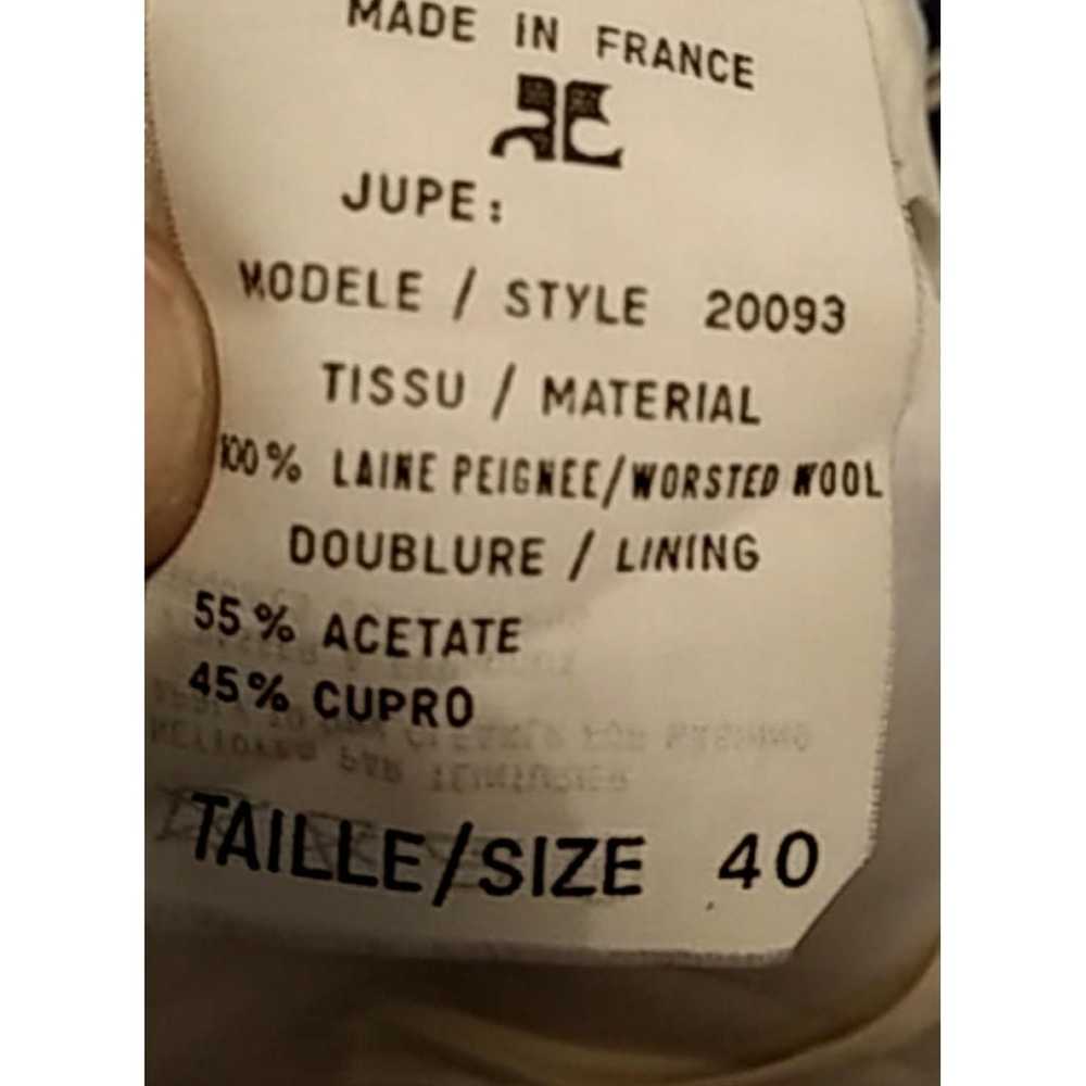 Courrèges Wool mid-length dress - image 8