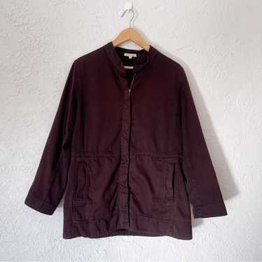 Eileen Fisher Organic Cotton Zipper Front Jacket - image 1